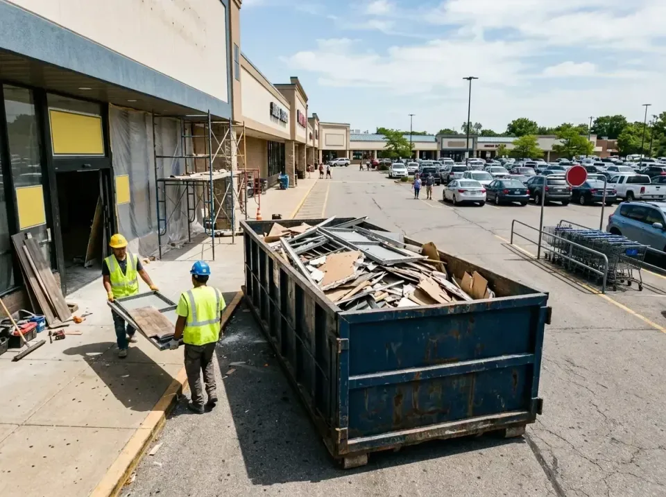 retail-store-renovation-debris-003 — frequently asked questions, Roll-off Dumpster Rentals in Fishers, IN